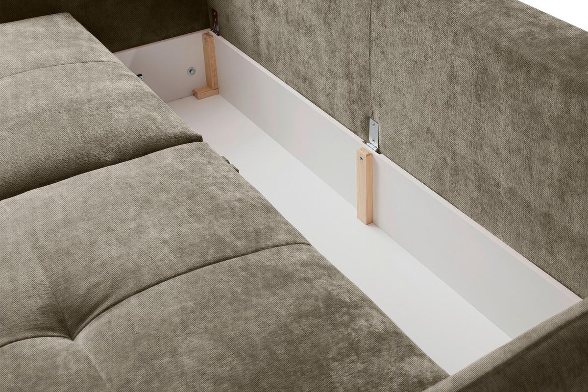 CANAPEA EXTENSIBILĂ LETO - gri-maro, Modern (233/76-91/104cm)