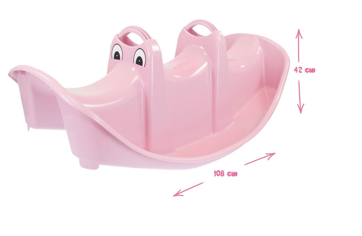 Wippe Big Rocker Hellrosa - Hellrosa, KONVENTIONELL, Kunststoff (108/42/61cm)