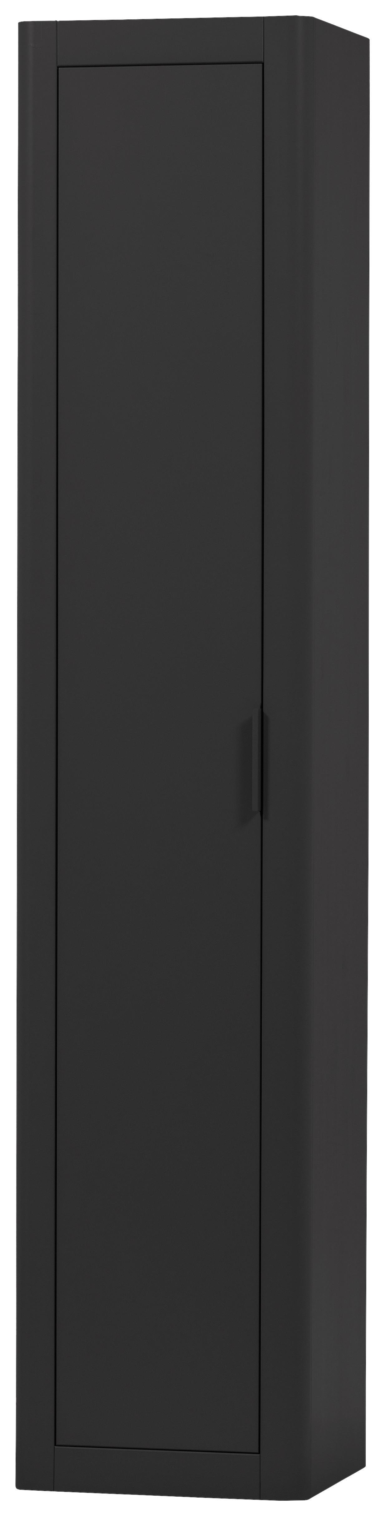 Mehrzweckschrank Gunnar Schwarz B: 45 cm - Schwarz, Design, Holz (45/217/39cm) - Livetastic