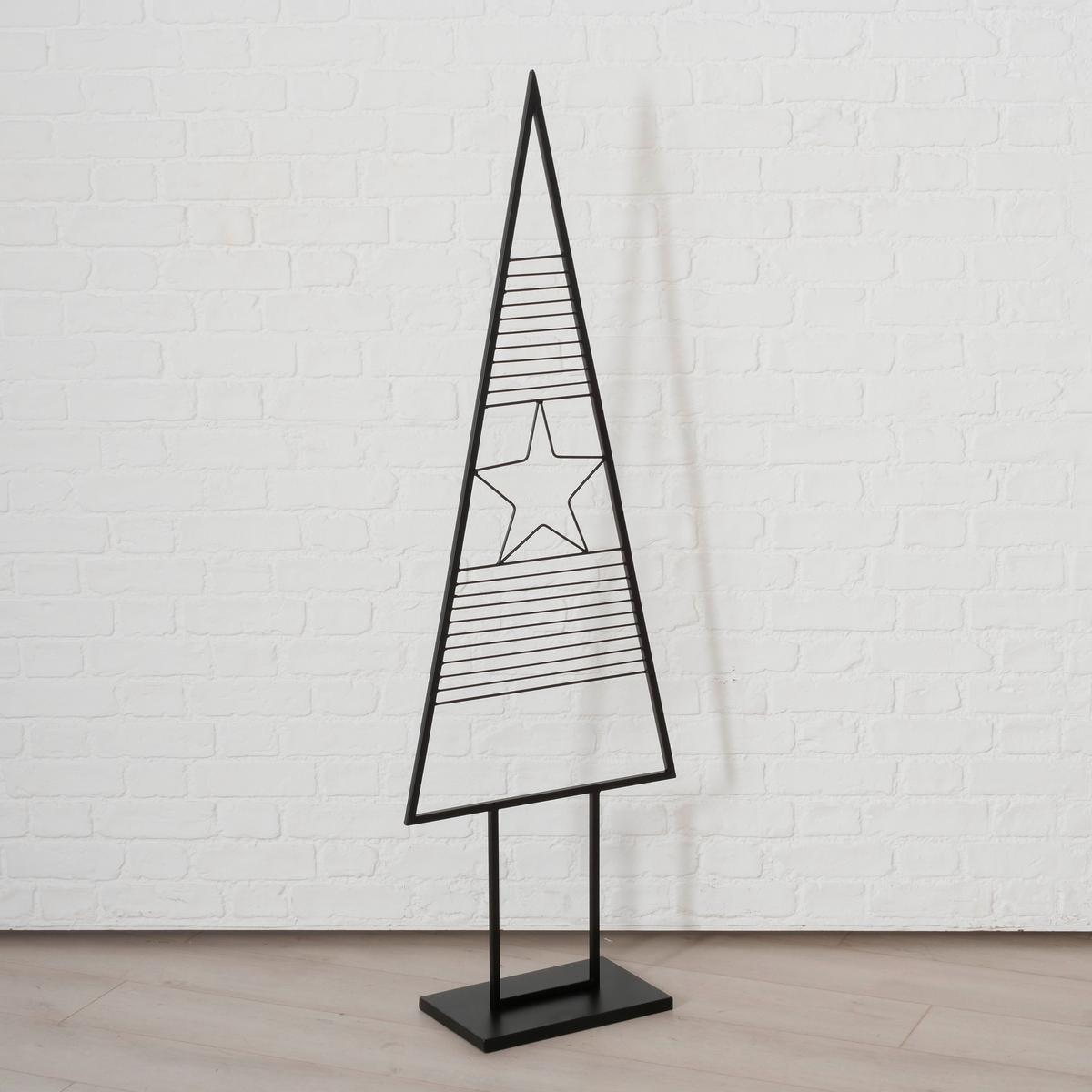 Dekobaum Karina I Schwarz - Schwarz, Basics, Metall (50/152/22cm) - Mömax