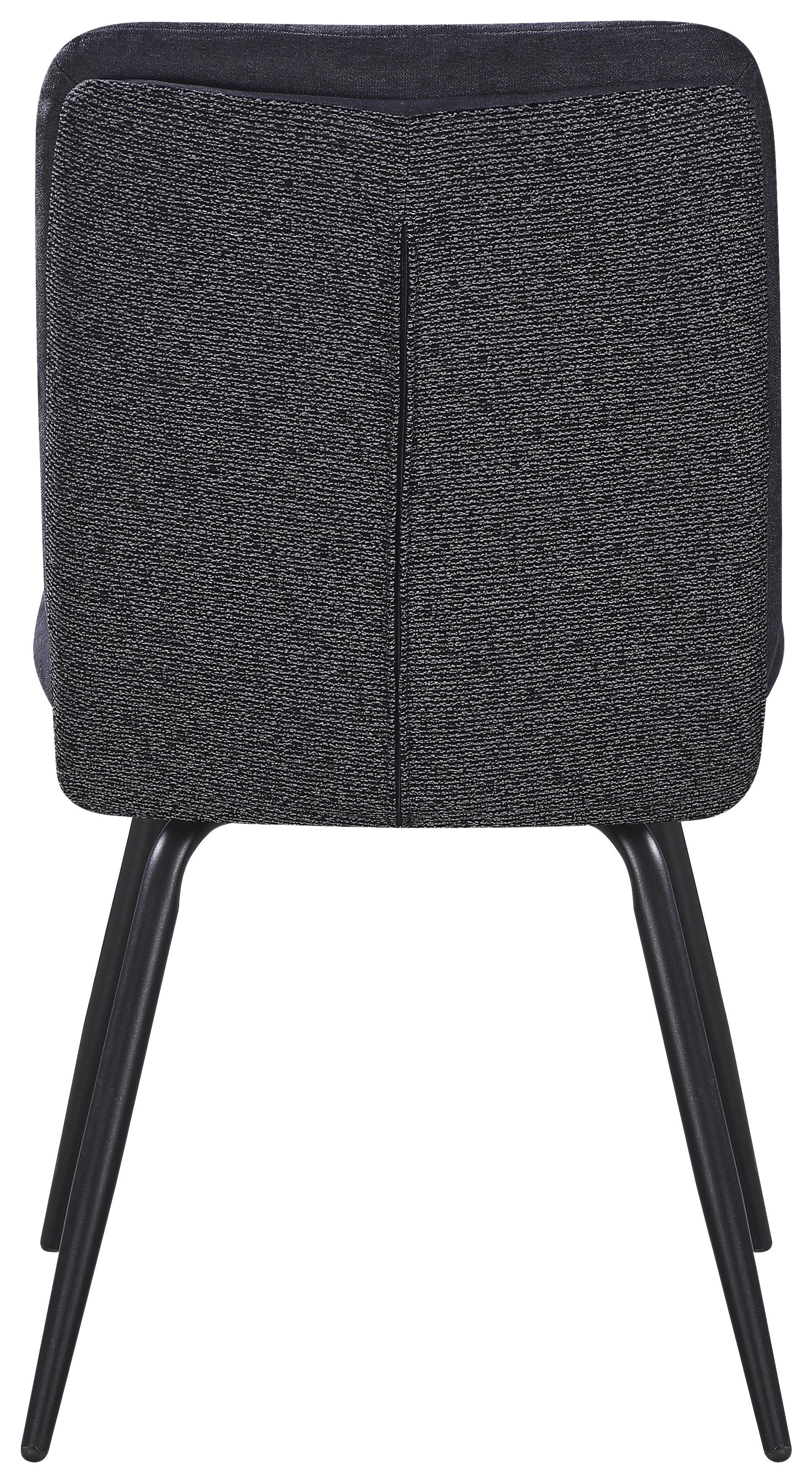 STOL NOVA - grå/svart, Modern, metall/textil (48/89/67cm) - Mömax