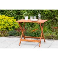 Gartenklapptisch Eukalyptus klappbar ca. 90x72x60cm - Naturfarben, KONVENTIONELL, Holz (90/72/60cm) - Gardenson