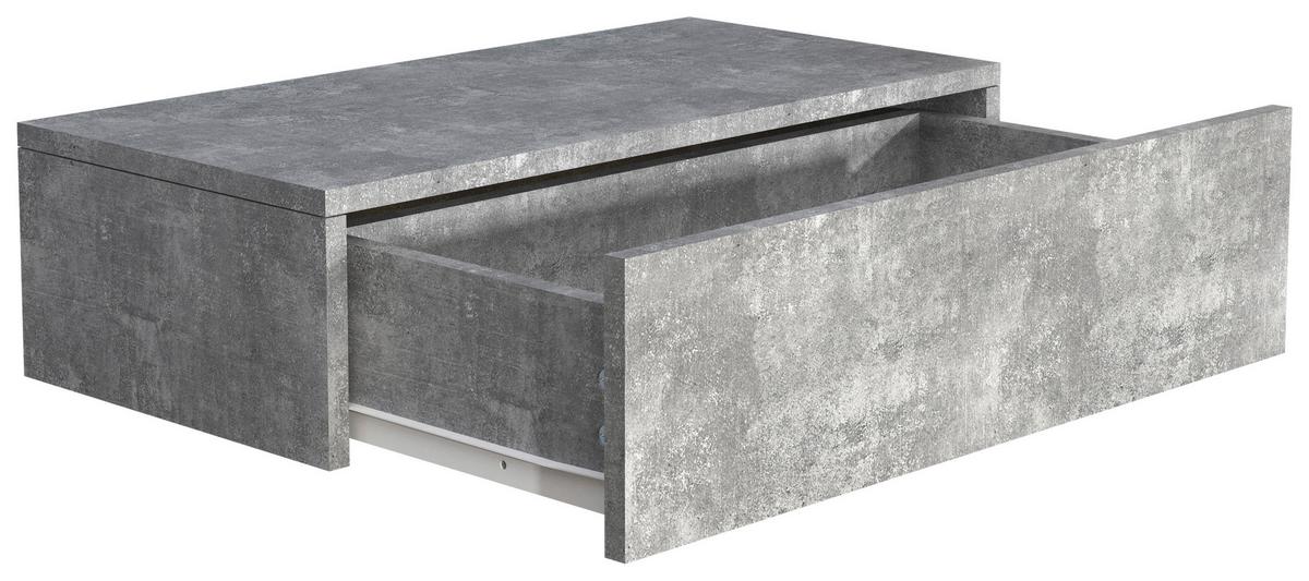 Nočna Omarica Usal M 60, Beton - siva, Moderno, leseni material (60/15/30cm) - MID.YOU