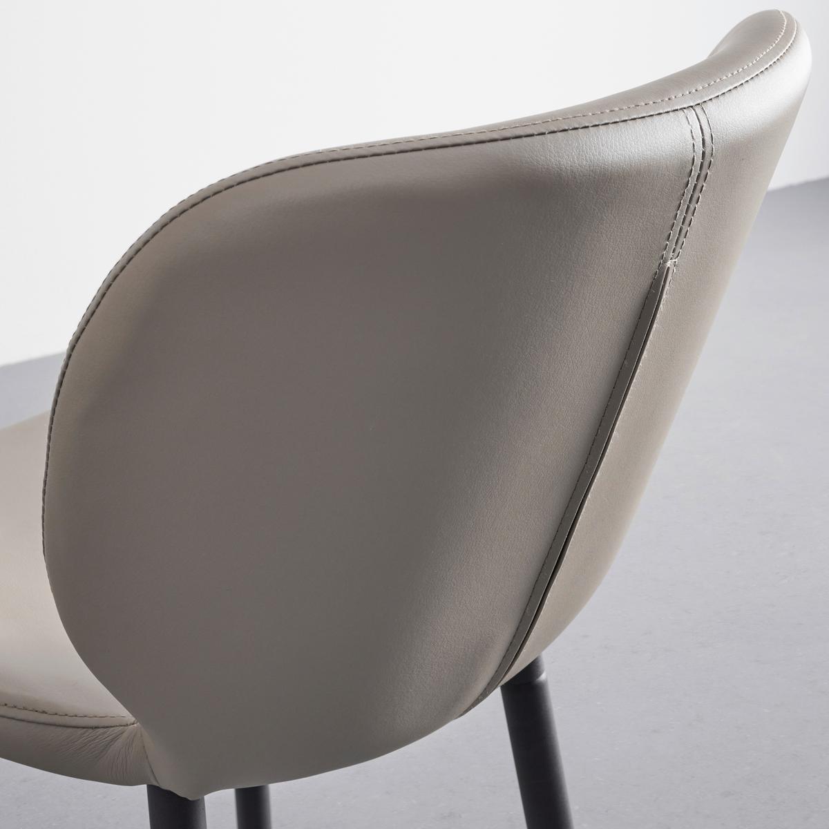 STOŁEK BAROWY IERY - czarny/taupe, Modern, metal/drewno (46/111/49cm) - Bessagi Home