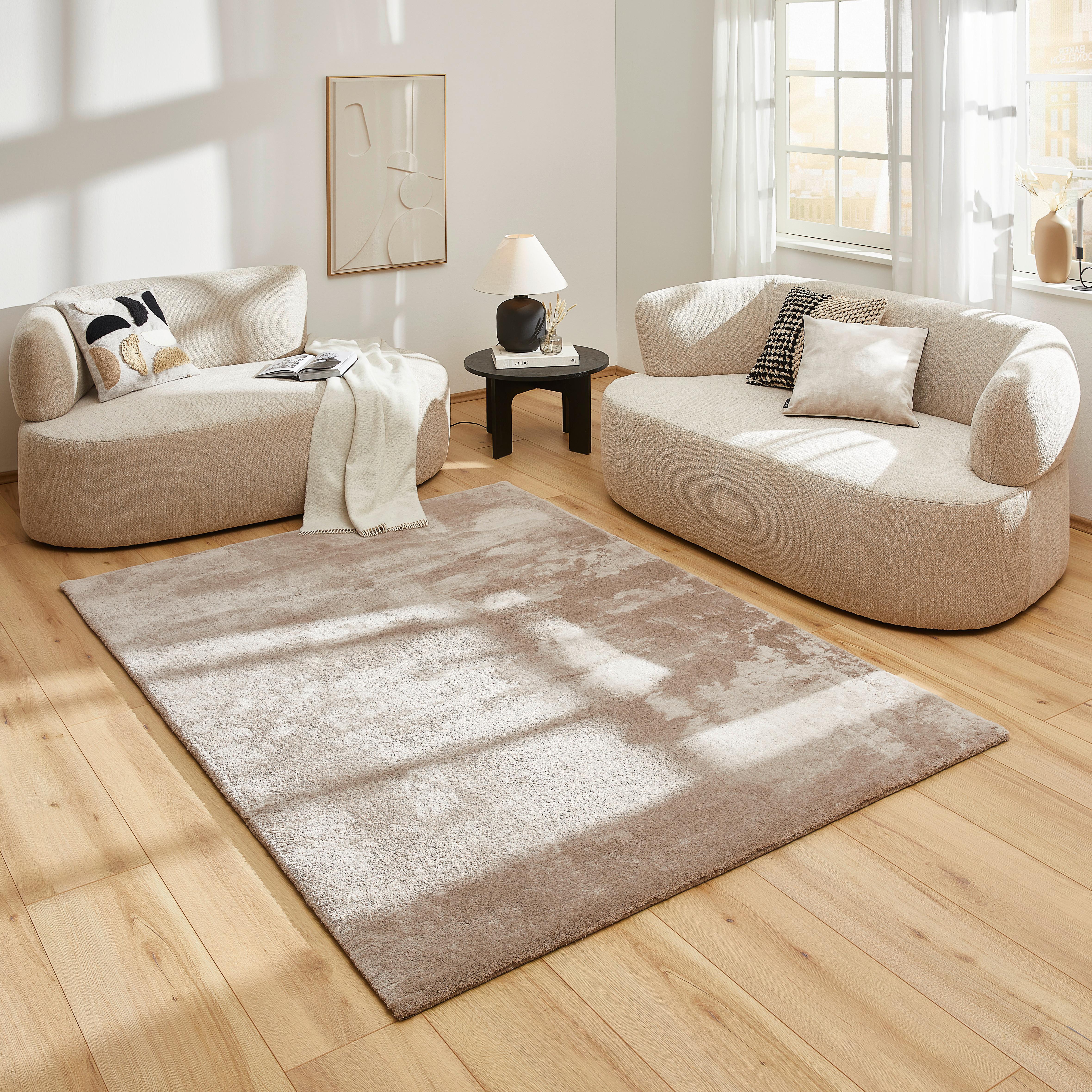 DYWAN TKANY LIMONE - taupe, Basics, tkanina (160/230cm) - Novel
