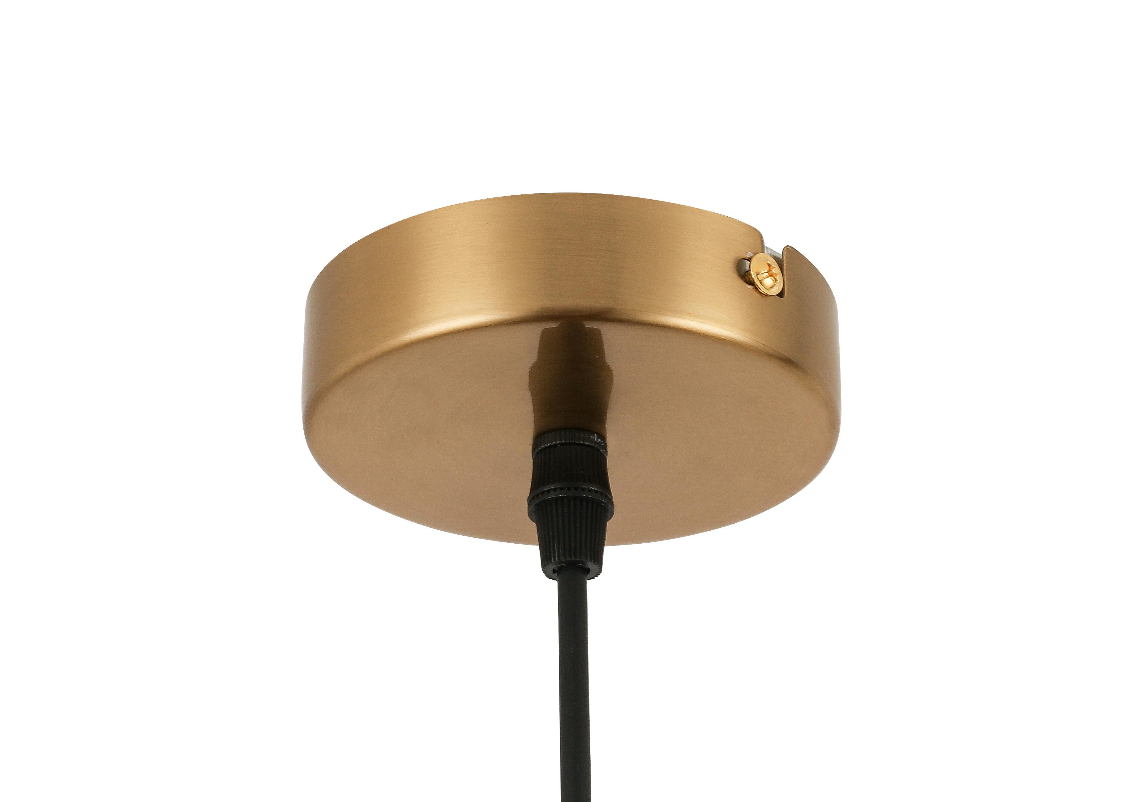HÄNGLAMPA SILVAIN - mässingsfärgad/svart, Modern, metall/plast (40/120cm) - Modern Living