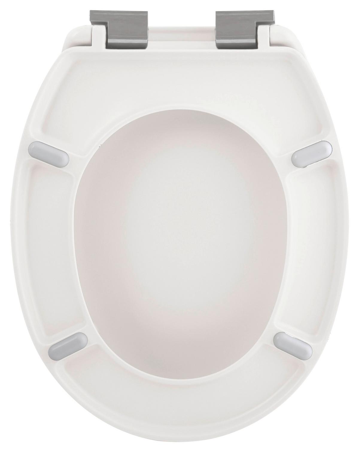 Wc-sitz Neela - Weiss, Kunststoff (37/45,5/5cm) - Spirella