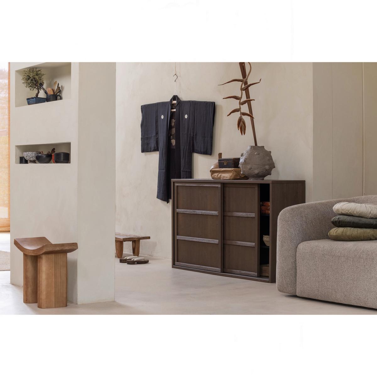 Hocker Japan Holz - Naturfarben, Design, Holz (50/45/25cm) - Livetastic