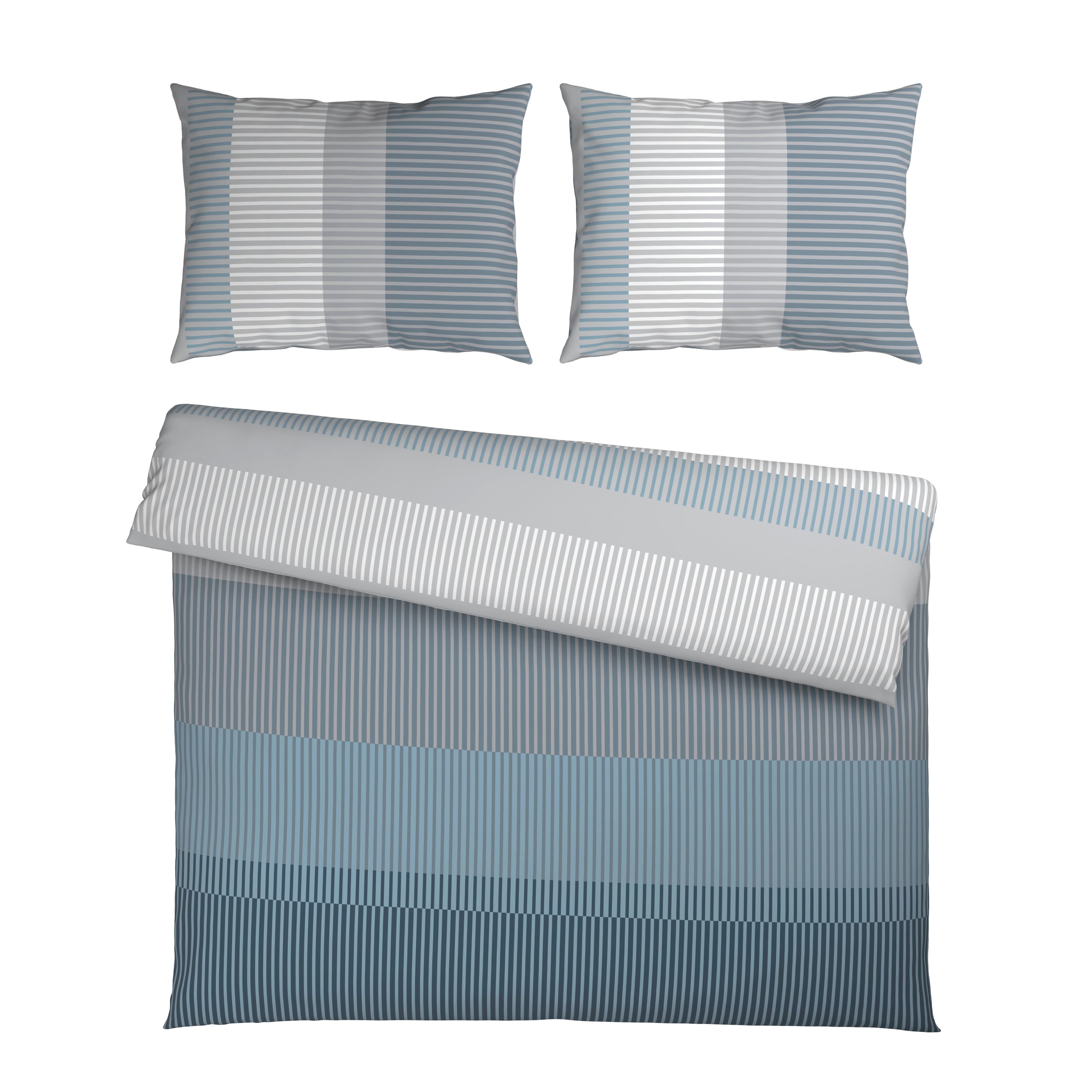 Posteljnina Hannes Xxl - sivomodra, tekstil (200/200cm) - Mömax