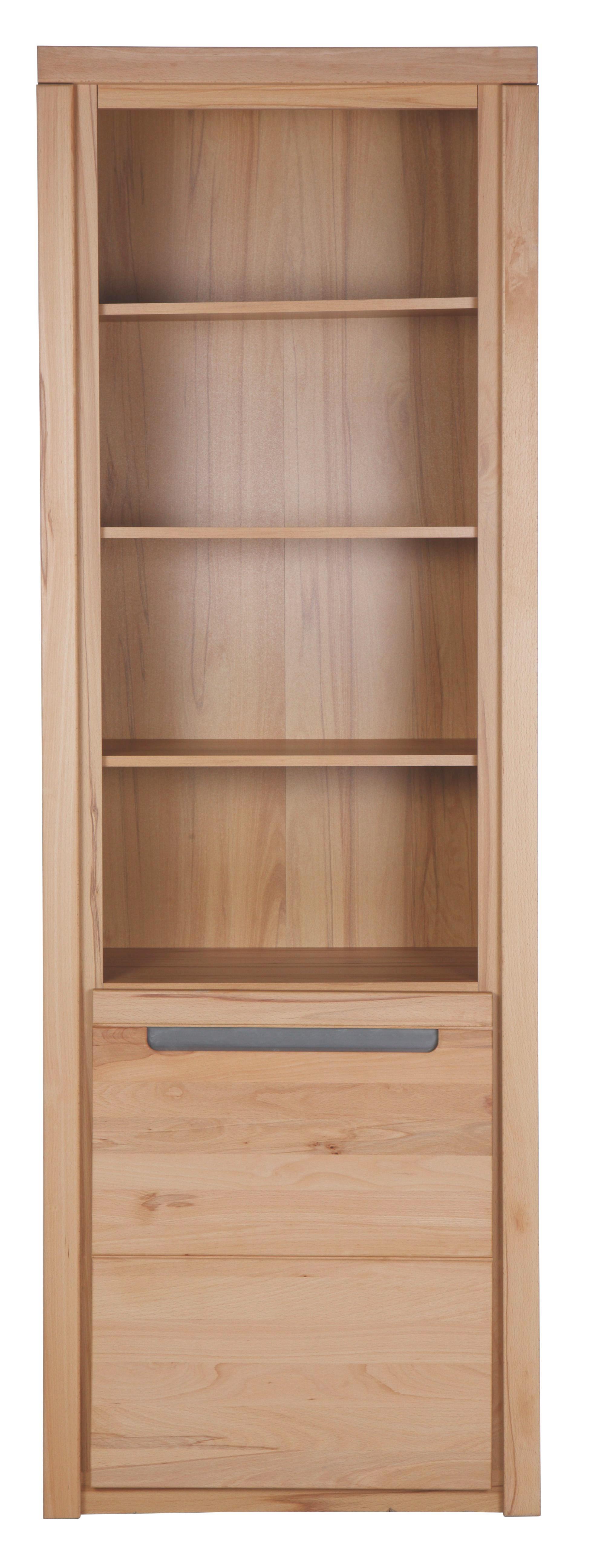 Regal Kernbuche - Silberfarben, KONVENTIONELL, Holz/Holzwerkstoff (68/203/37cm) - Zandiara
