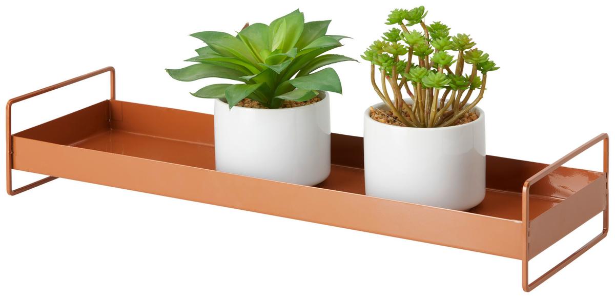 Poslužavnik Dekorativni Wolga I -Paz- - smeđa, Basics, metal (50/8,5/16cm) - Modern Living