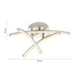 LED-Deckenleuchte Hongkong, max. 15 Watt - Nickelfarben, KONVENTIONELL, Metall (32/11,8cm) - Modern Living LED-Deckenleuchte Hongkong, max. 15 Watt - Nickelfarben, KONVENTIONELL, Metall (32/11,8cm) - Modern Living