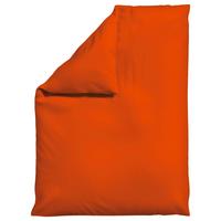Bettdeckenbezug Woven Satin Dunkelorange ca. 155x220cm - Dunkelorange, Basics, Textil (155/220cm) - Schlafgut
