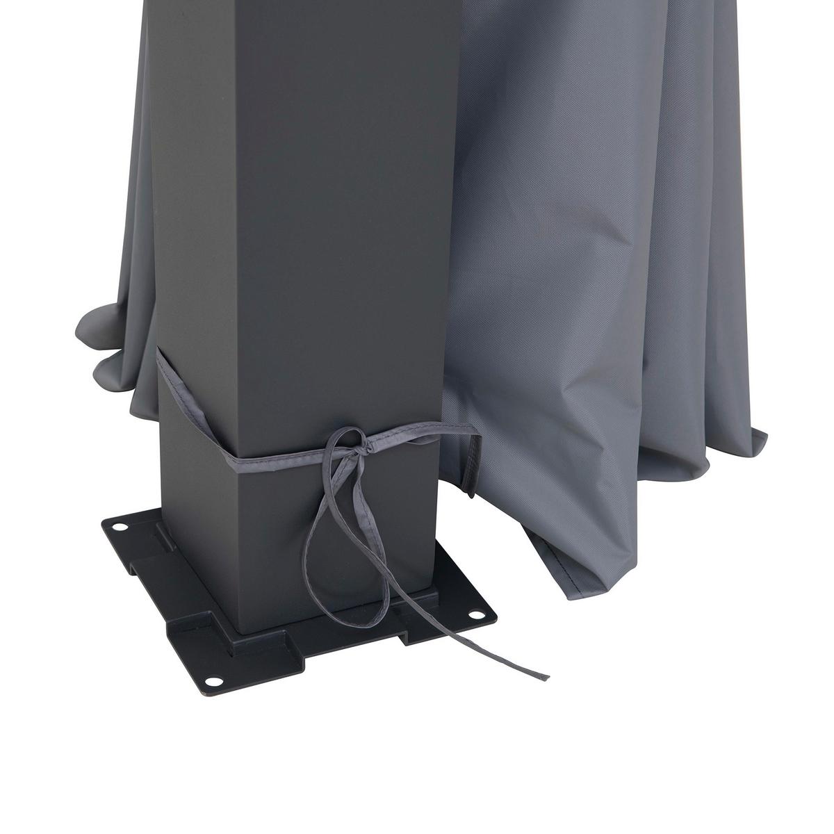 Vorhang Matterhorn Grau ca. 290x210 cm - Grau, Basics, Kunststoff (290/210cm) - Modante