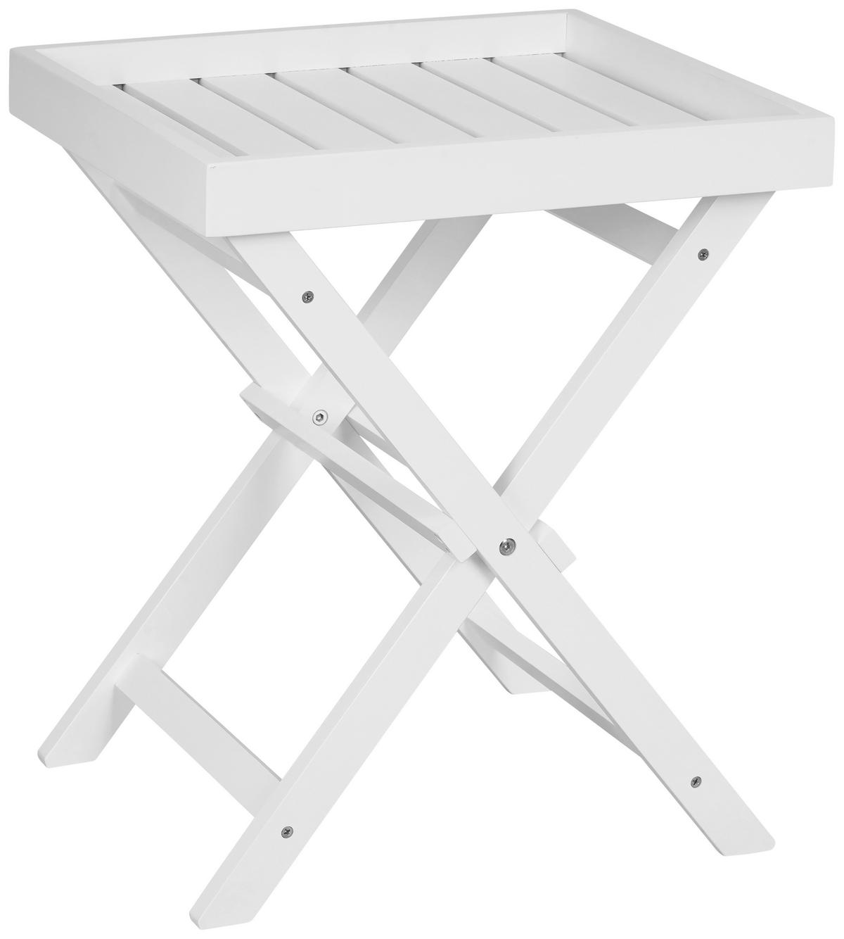 Mizica Felix - bela, Moderno, naravni materiali (46/55/40cm)