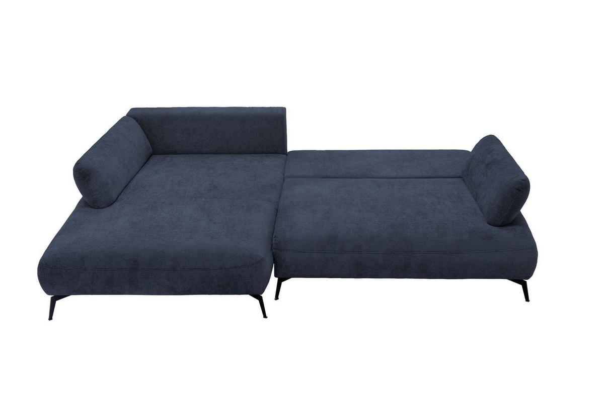 Kutna Garnitura Madison - plava/crna, Moderno (186/92/284cm) - Modern Living