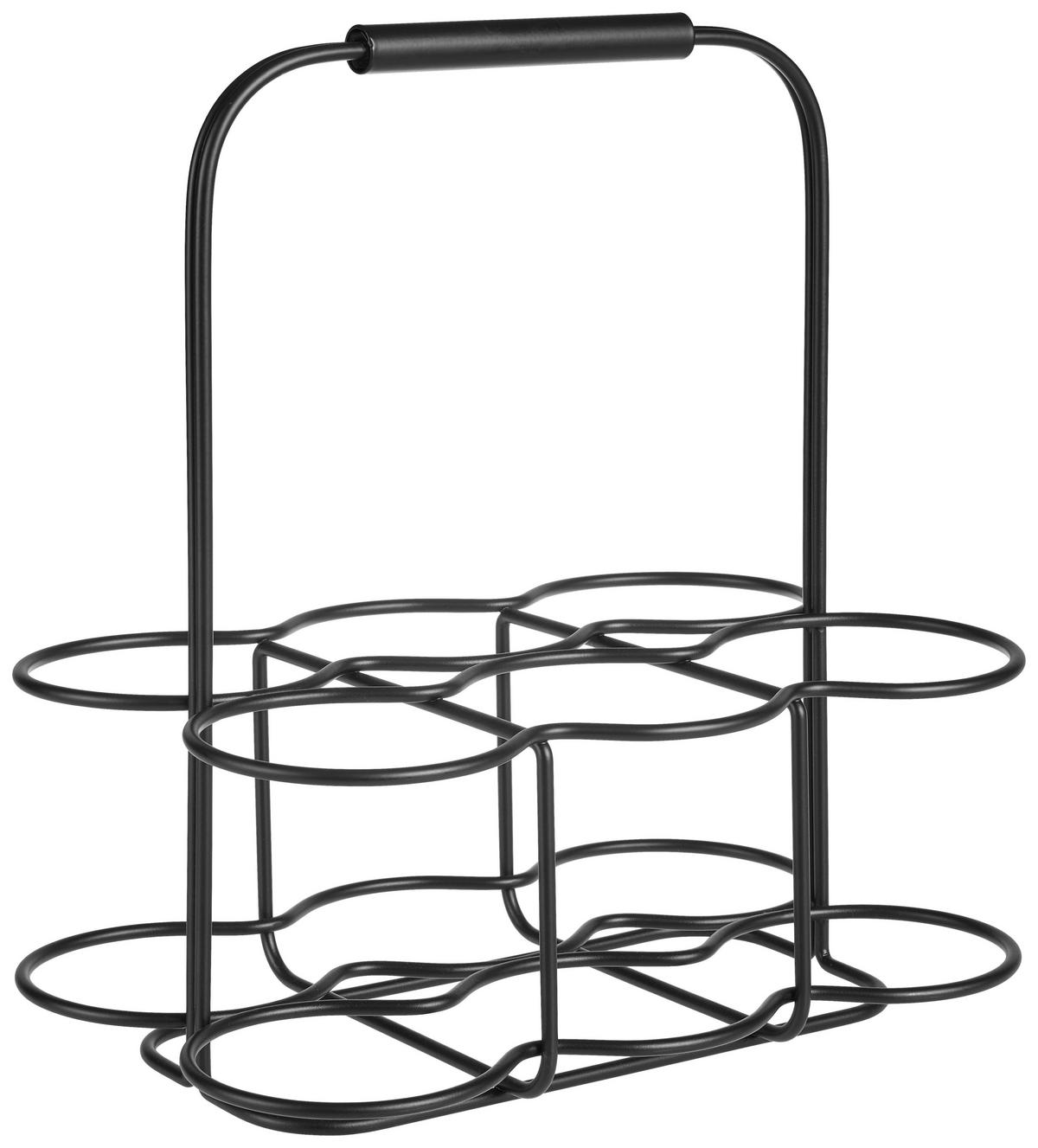 NOSIDŁO DO BUTELEK 64244 - czarny, Basics, metal (29/34/20cm) - Blomus
