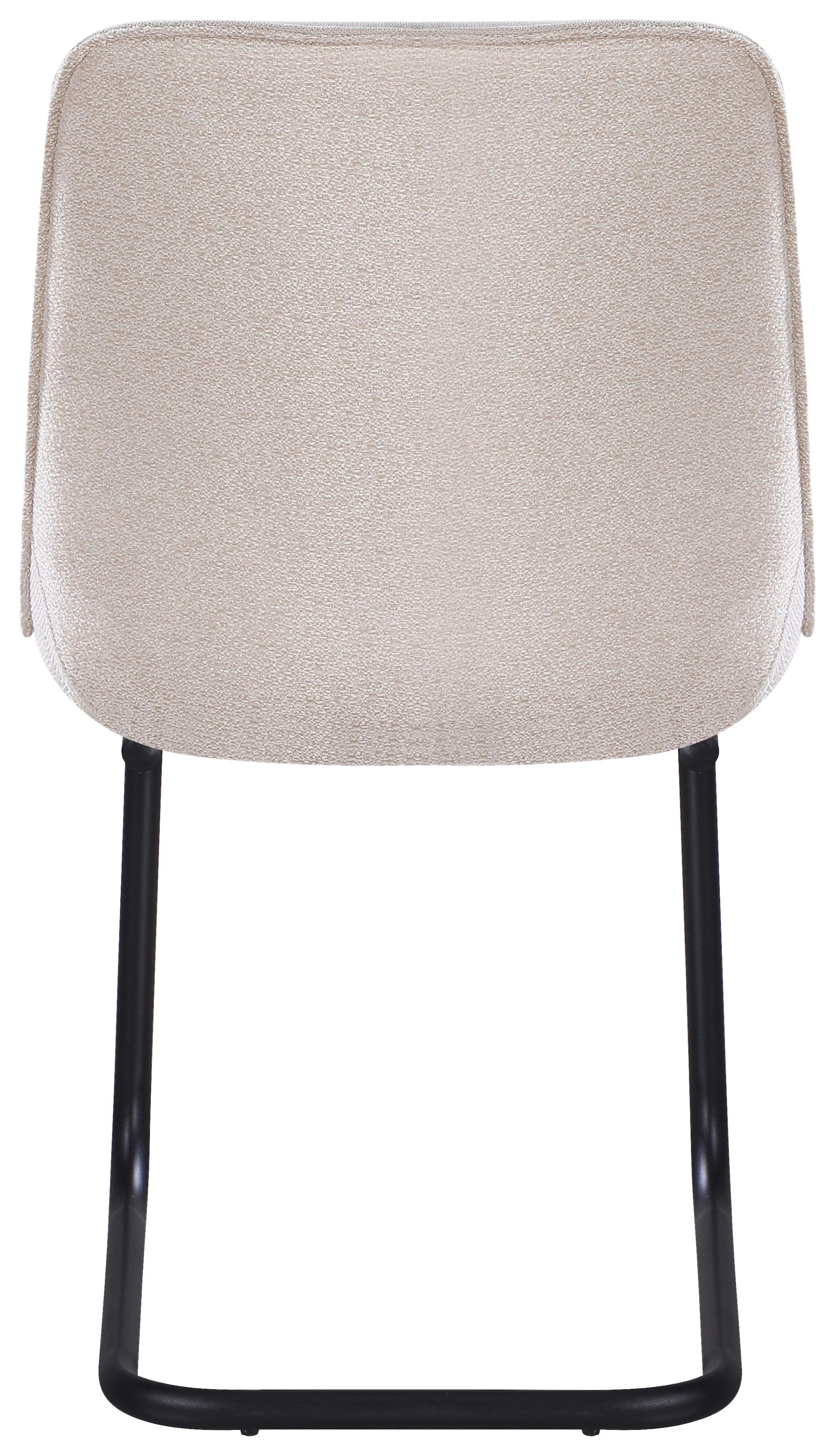STOL NOVA - beige/svart, Modern, metall/textil (51/86/59cm) - Mömax