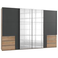 Ormar S Kliznim Vratima Level 36 A - boje grafita/boje hrasta, Moderno, drvni materijal (350/236/65cm) - Modern Living