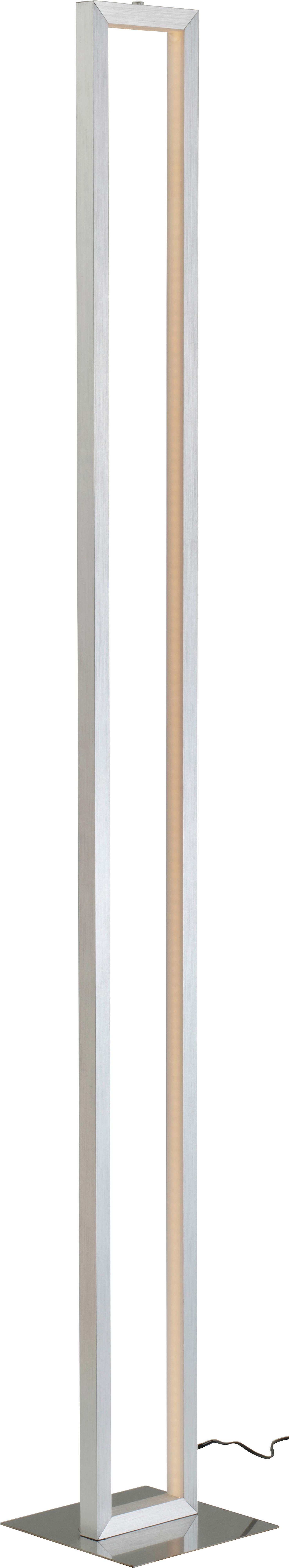 Lampadar LED Erion - culoare nichel/alb, Konventionell, plastic/metal (16/16/120cm) - Premium Living