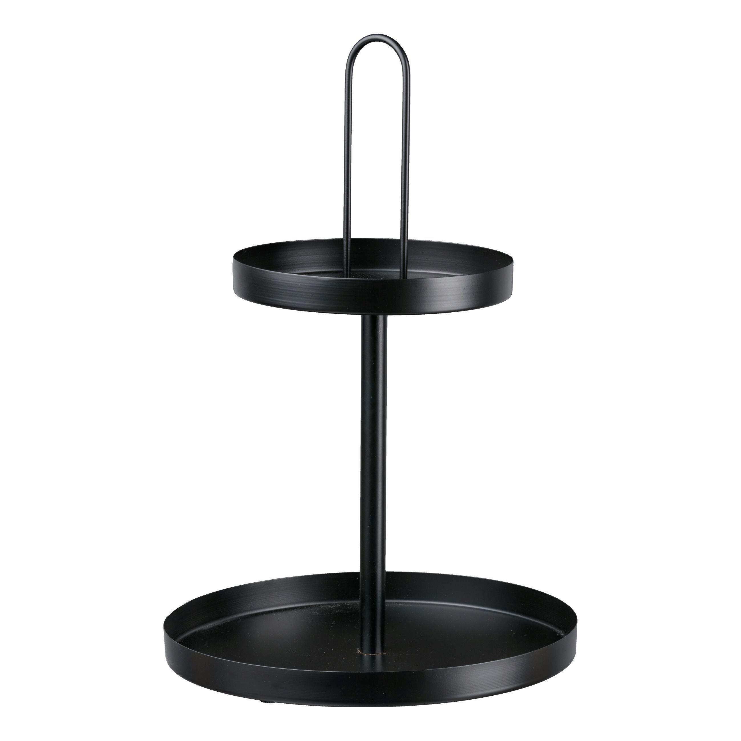 TACA DEKORACYJNA 9424010XX-24 - czarny, Basics, metal (30/45/30cm)