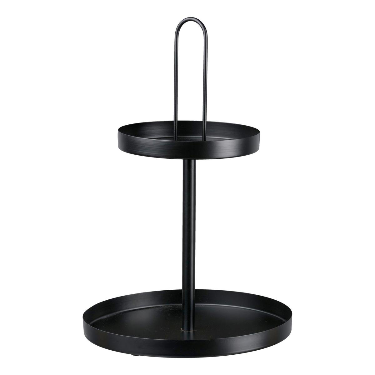 TACA DEKORACYJNA 9424010XX-24 - czarny, Basics, metal (30/45/30cm)