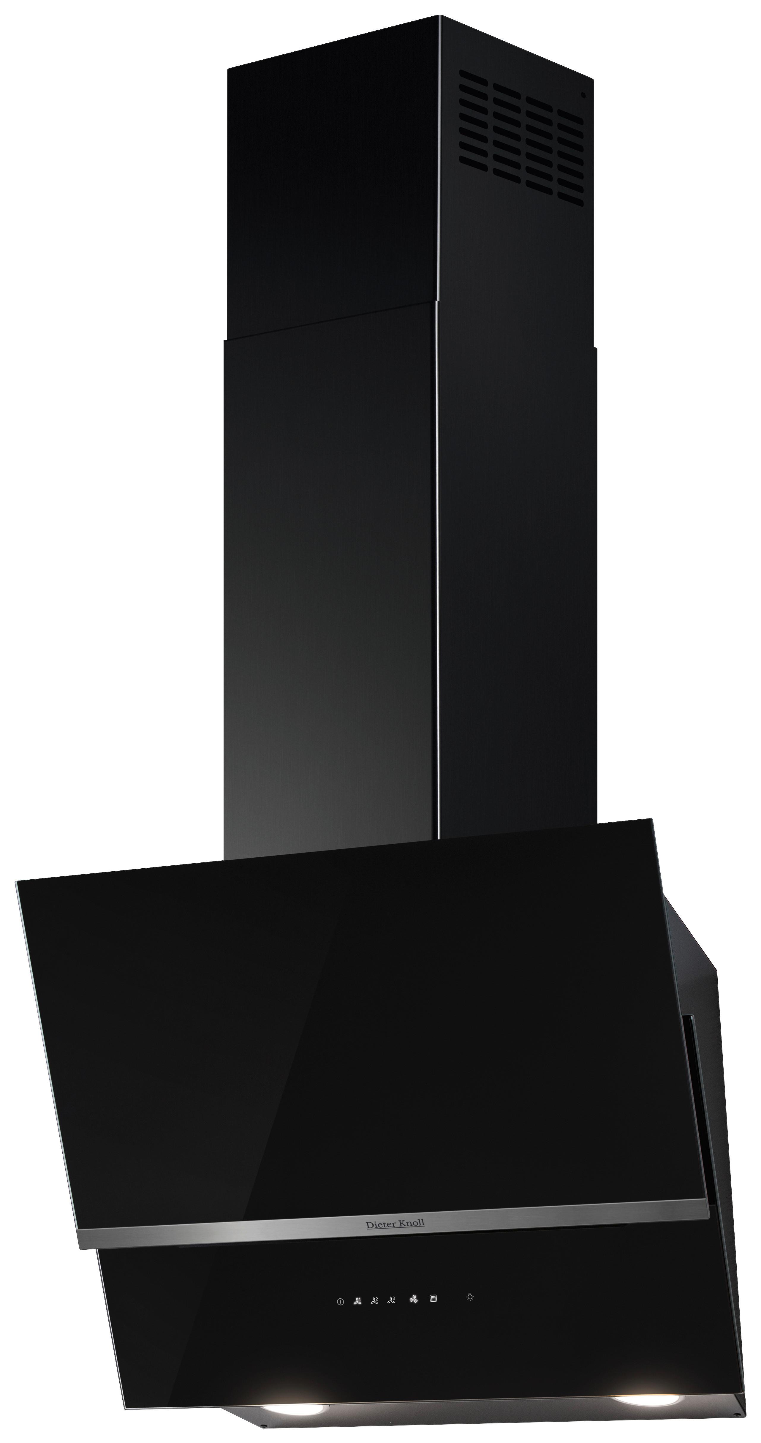 Dunstabzugshaube DK5HV471Y - Edelstahlfarben/Schwarz, Basics, Glas/Metall (55/95/37,5cm) - Dieter Knoll