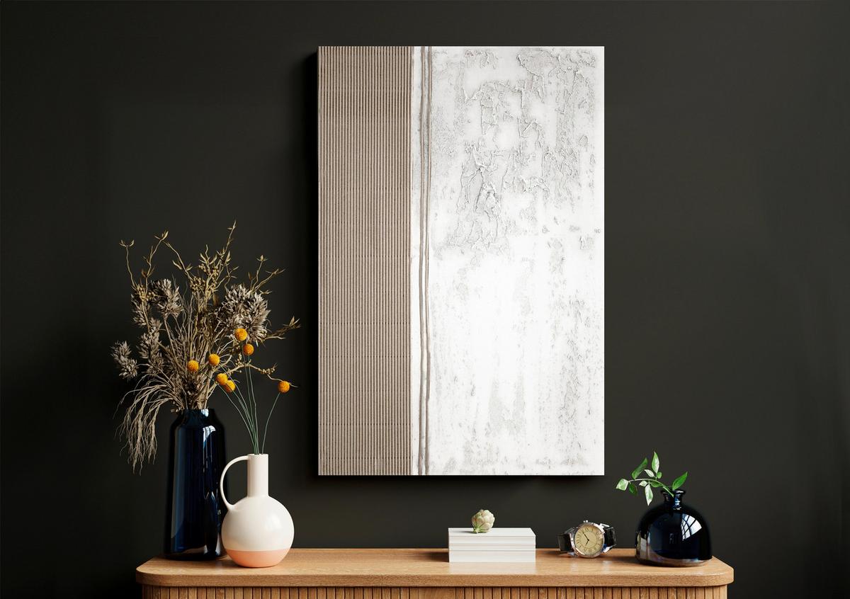 Fali Kép Pablo - színes, faalapú anyag/textil (60/90cm) - Modern Living