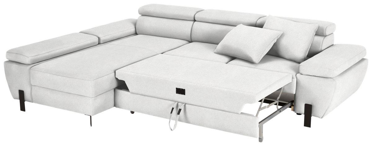 Kutna Garnitura Molina Mini - crna/ecru, Moderno, tekstil/metal (189/277cm) - Mömax