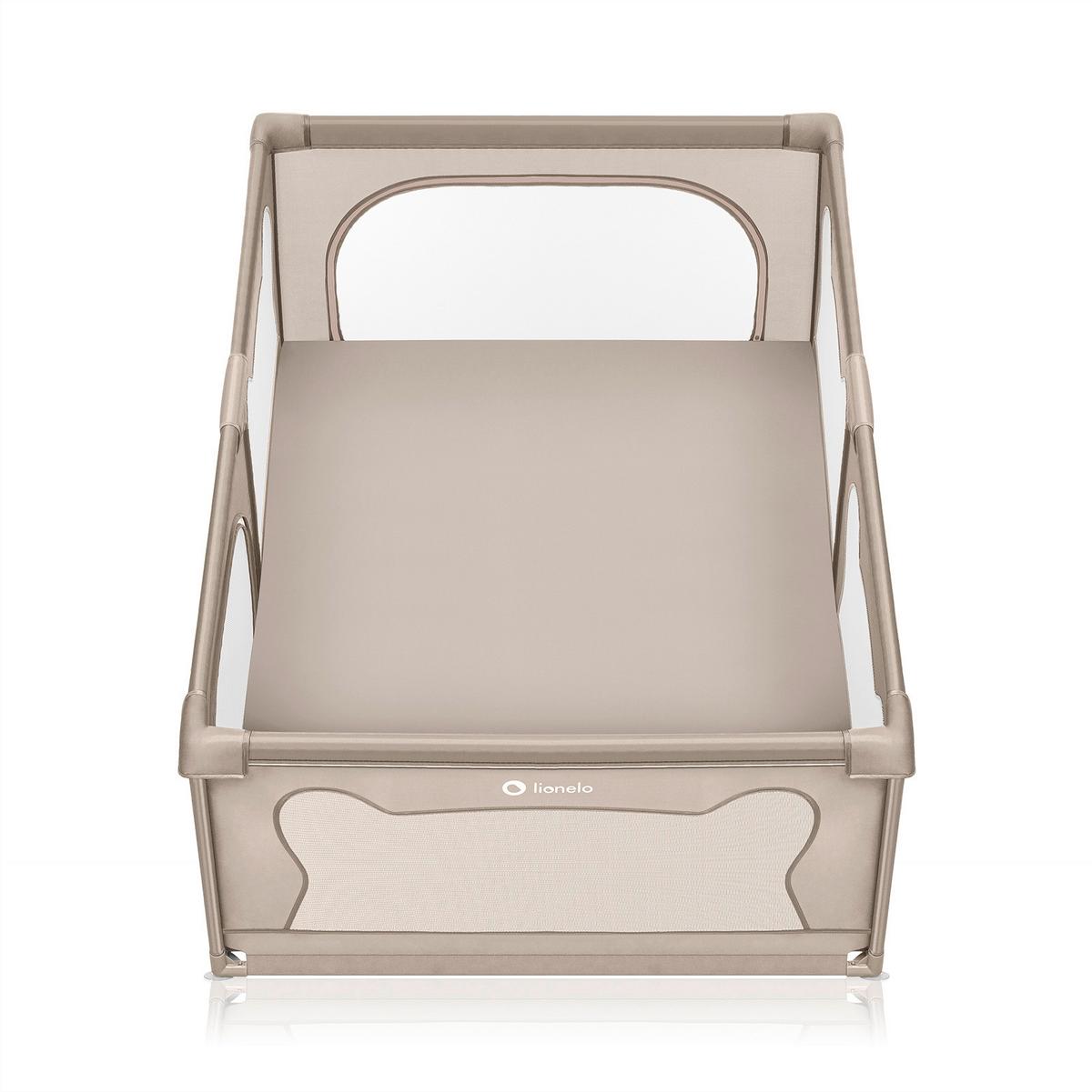KOJEC NA KÓŁKACH WILLOW - beżowy/kolor piaskowy, Basics, tworzywo sztuczne (127/187/68cm) - Lionelo