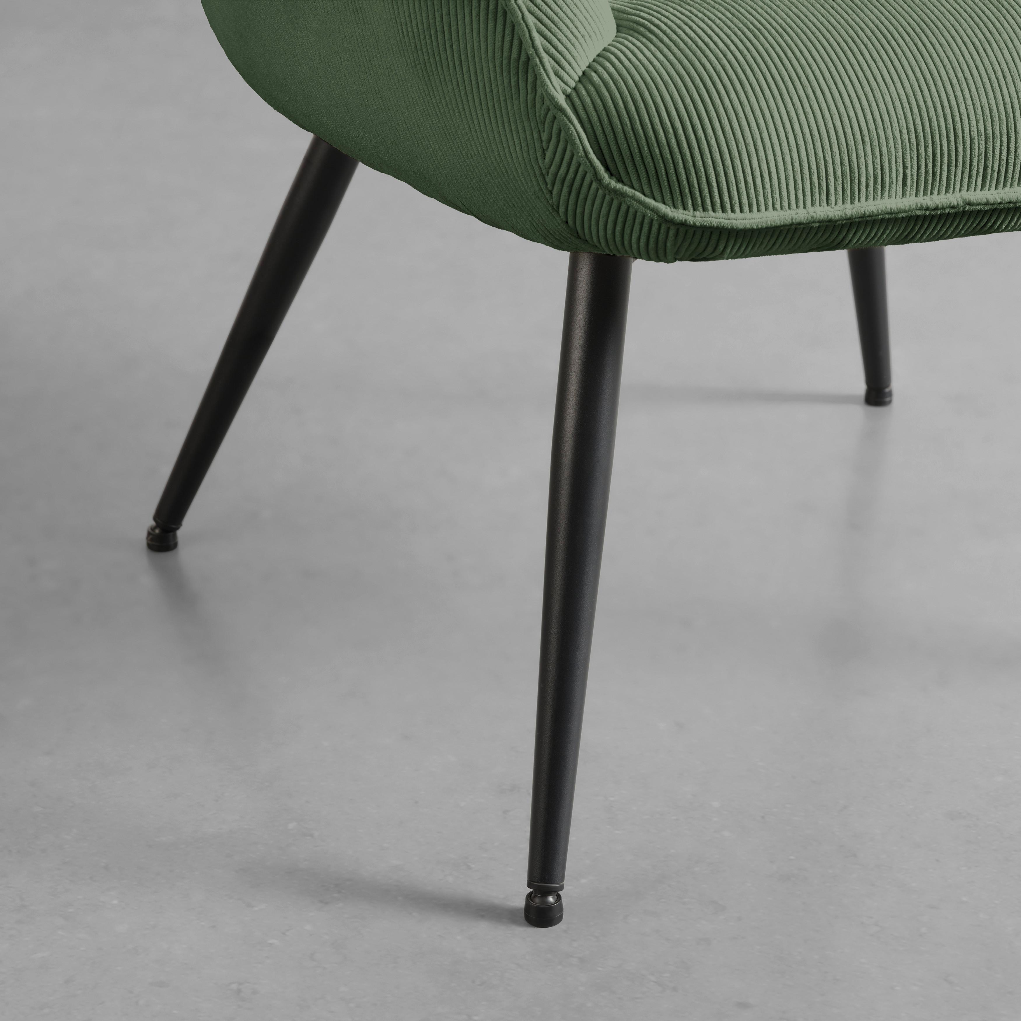 Sessel Gunvor Grün - Schwarz/Grün, MODERN, Holz/Textil (73ml) - Based