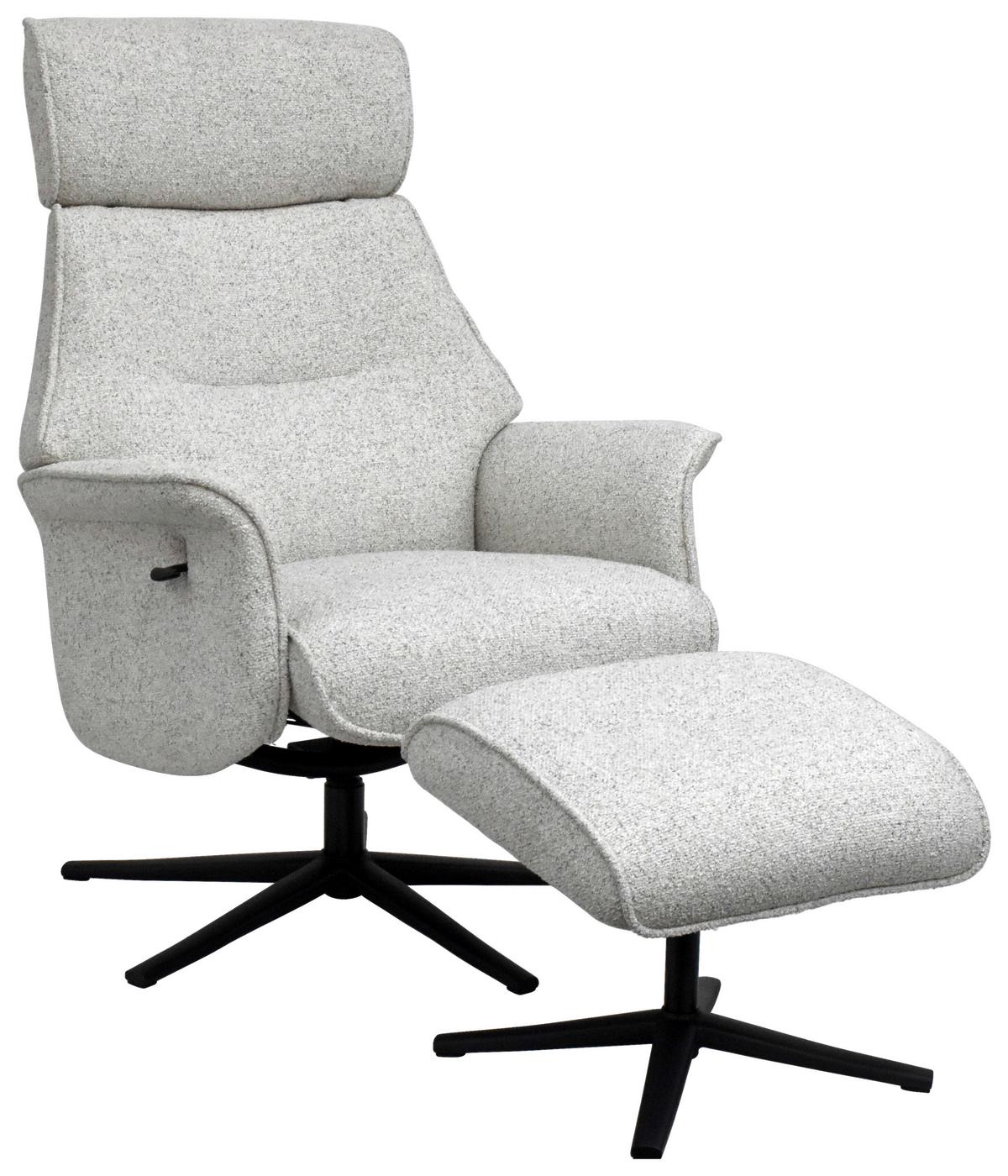 Počivalnik Mellow, Krem Barva - črna/krem barve, Design, kovina/tekstil (77/108/81cm) - Livetastic