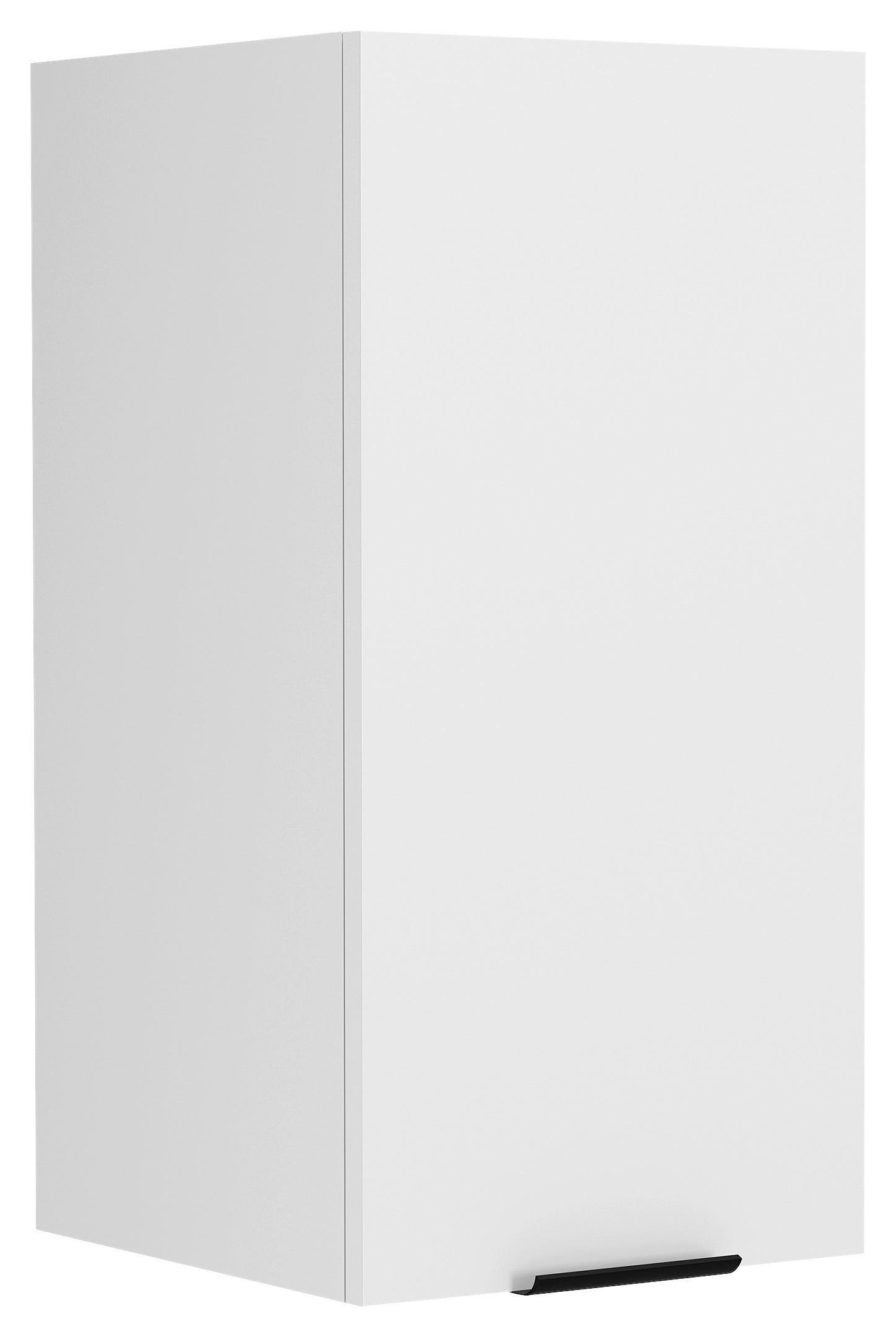 KÜCHENOBERSCHRANK FASOLA - Weiss/Schwarz, Trend, Holzwerkstoff/Kunststoff (30/60/31cm) - MID.YOU