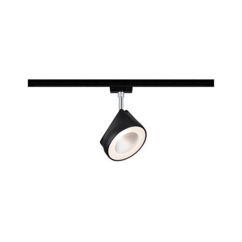 Schienensystem-Strahler Urail Spot Arena max. 14 Watt - Chromfarben/Schwarz, Design, Metall (12,3/19,1/7,8cm) - Paulmann