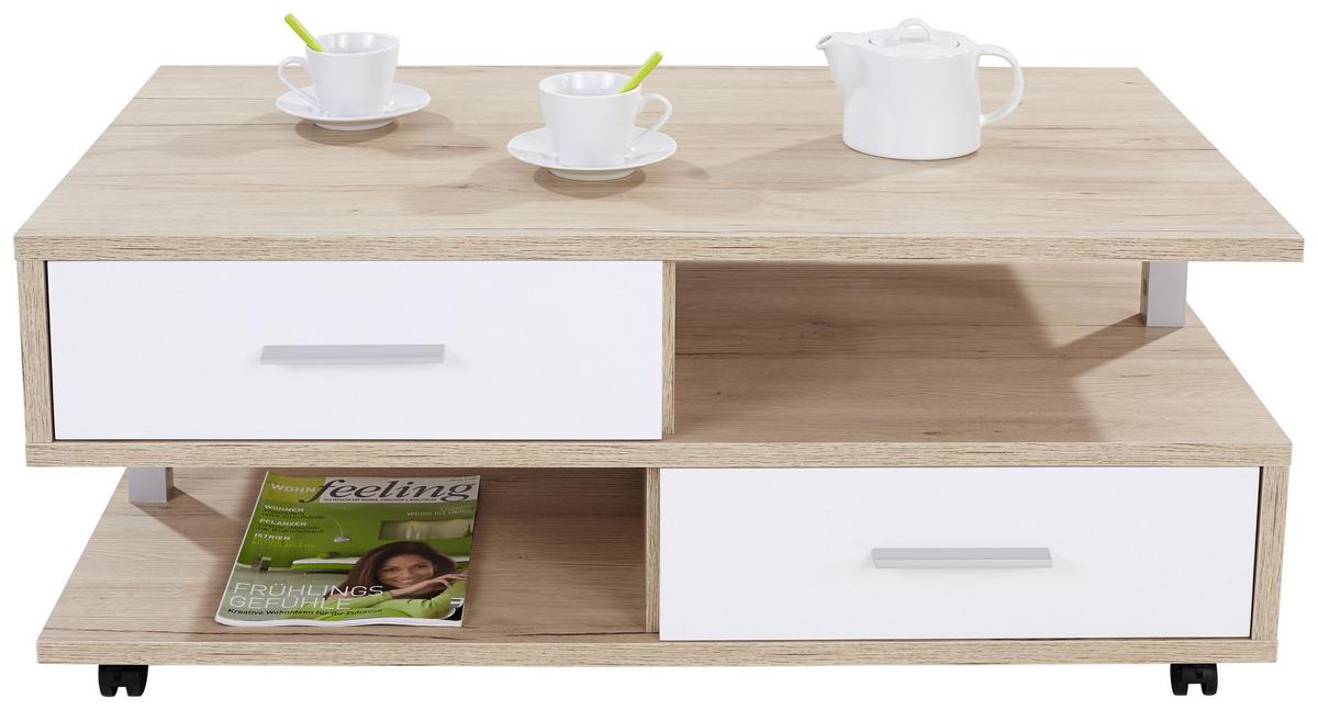 Stolić Quattro - boje hrasta, Konvencionalno, drvni materijal (105/45/60cm) - Modern Living