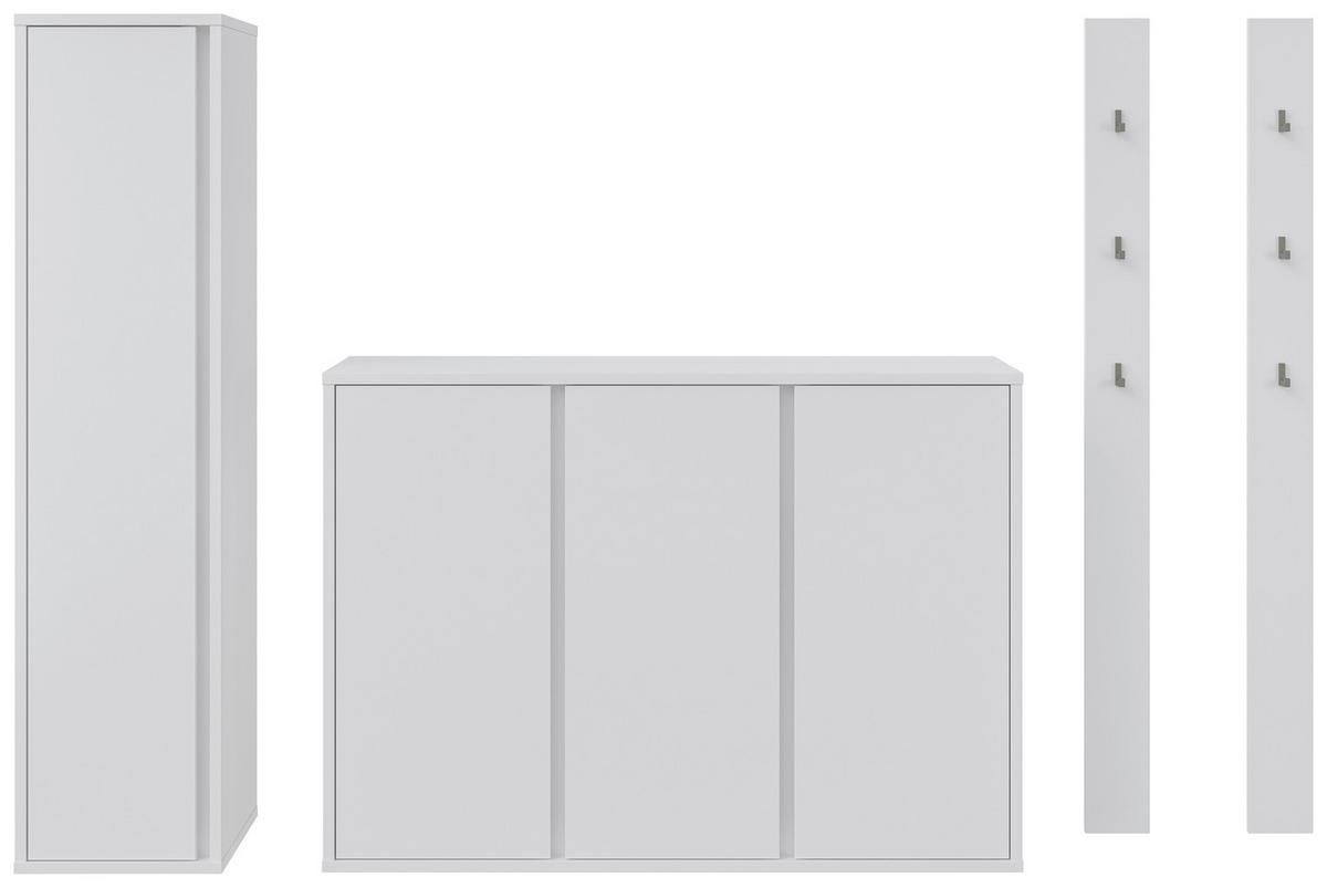 SZAFKA NA BUTY LIV - biały, Konventionell, materiał drewnopochodny (134,9/96/33,8cm) - Xora