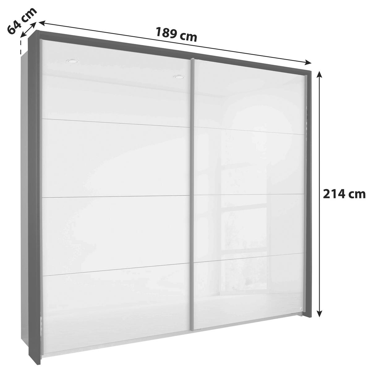RAMA PENTRU DULAP FELDKIRCH - gri închis, Modern, material pe bază de lemn (189/214/64cm)