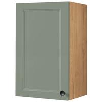 Küchenoberschrank Cascada Grün - Eichefarben/Schwarz, MODERN, Holzwerkstoff/Metall (45/72/35cm) - Nobilia