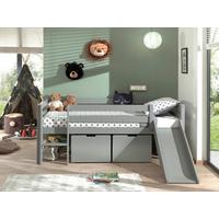 Spielbett "Pino", 90x200 cm, grau - Grau, MODERN, Holz/Holzwerkstoff (90/200cm) - MID.YOU