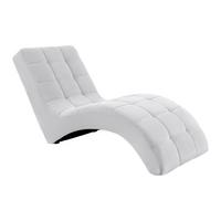 Fotoliu sezlong de relaxare LAGUNA - alb, Modern, textil (68/80/167cm) - Mömax