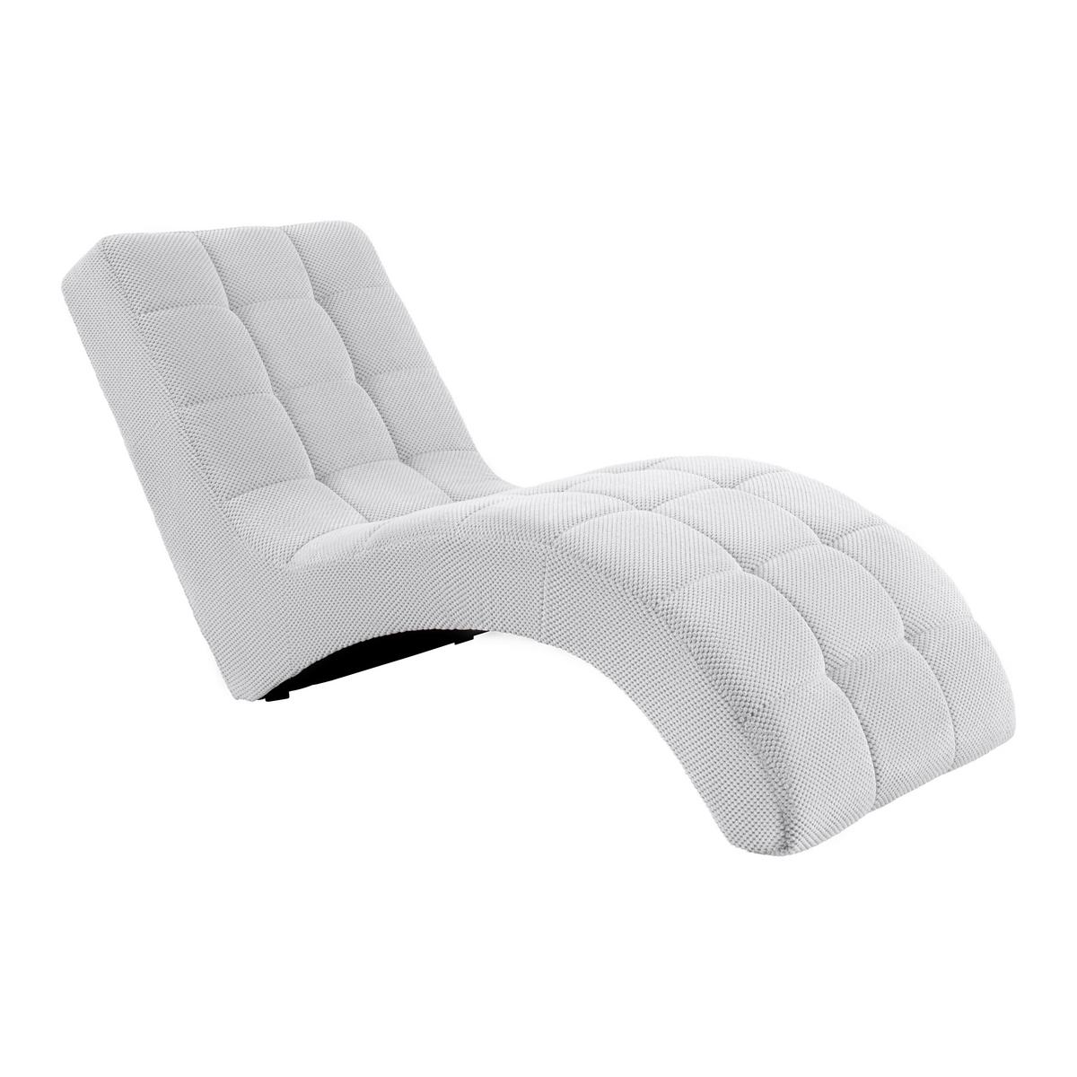 Fotoliu sezlong de relaxare LAGUNA - alb, Modern, textil (68/80/167cm) - Mömax