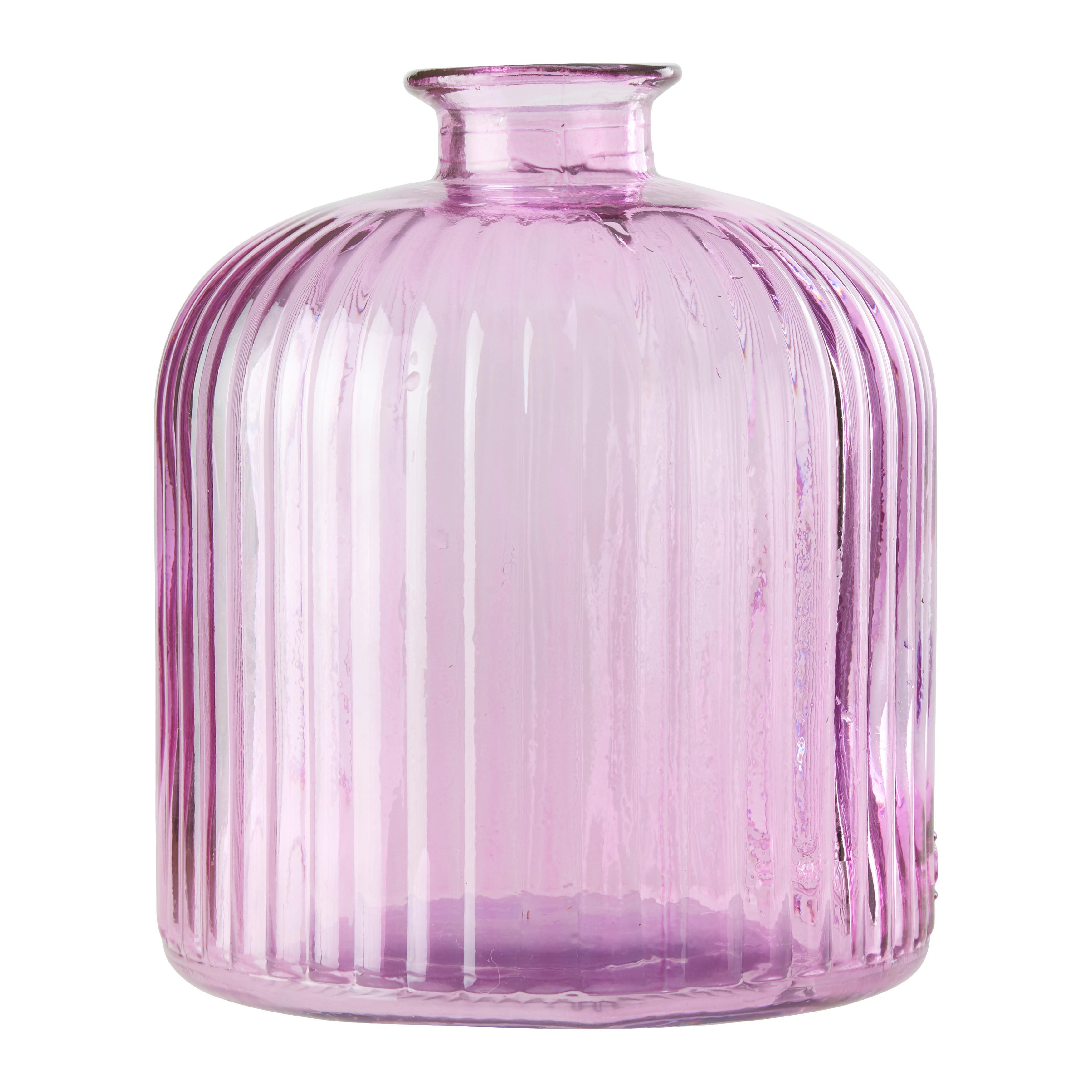 Vase Daroca Pink Ø ca. 14,5cm - Pink, MODERN, Glas (14,5/18cm) - Mömax