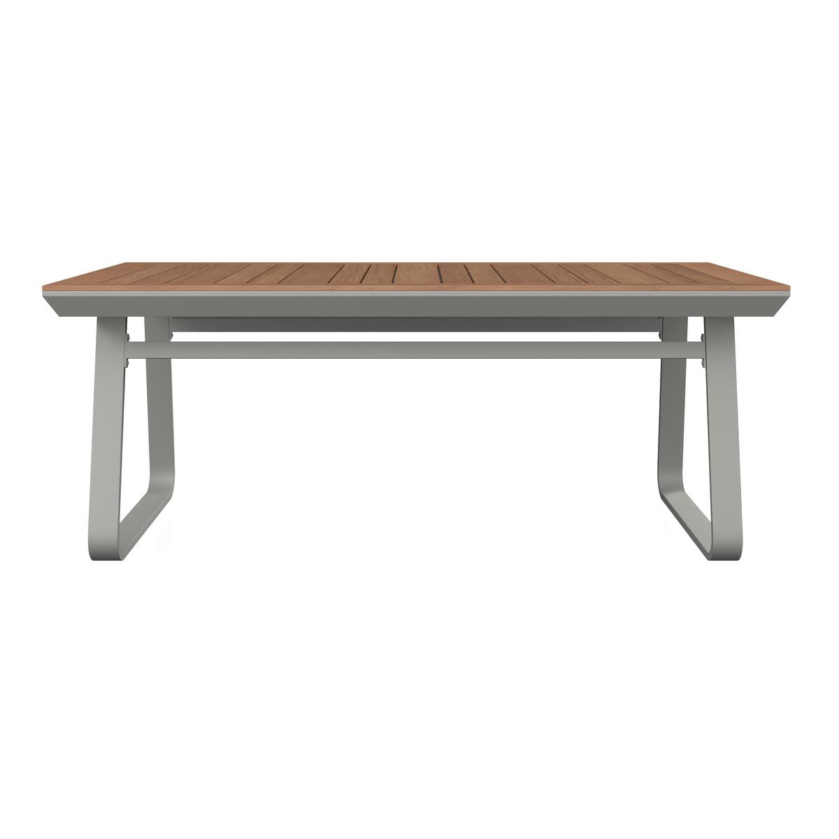 DINING-LOUNGESET EMMA - Creme/Hellgrau, Modern, Holz/Textil (248/318cm) - Bessagi Garden