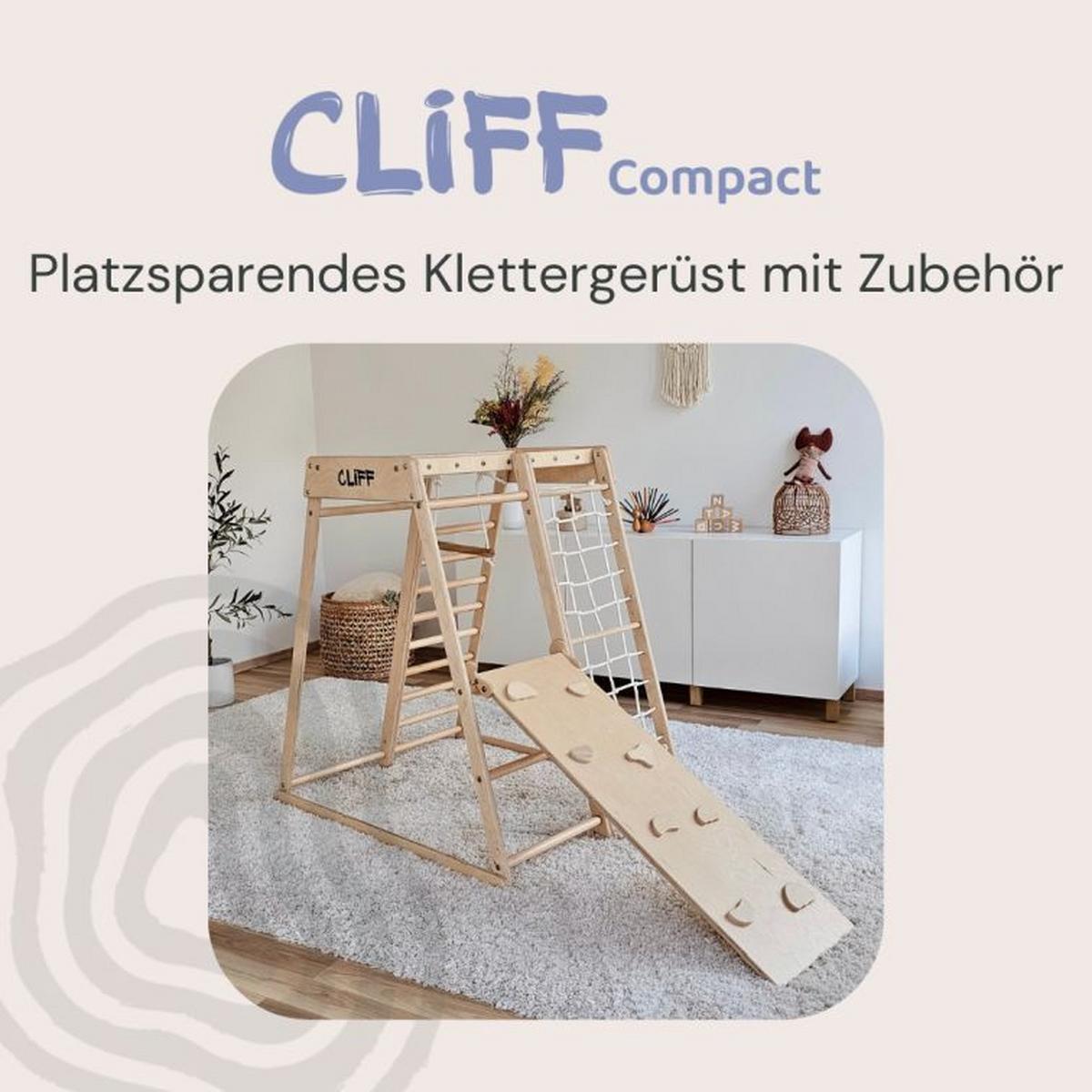 Igralo Za Plezanje Cliff Compact, Pravi Les - barve breze, Basics, les (84/105/113cm) - CLIFF