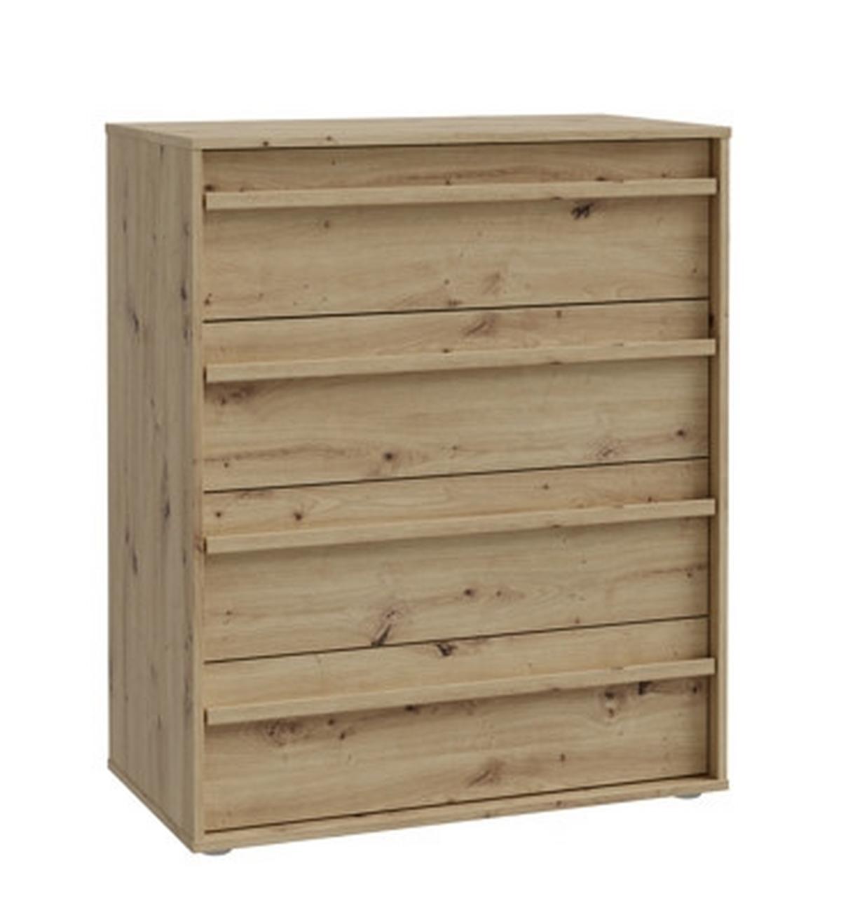 Komód 4 Fiókkal Canchoa - Artisan tölgy, Modern, faalapú anyag (78,4/94,4/42cm)