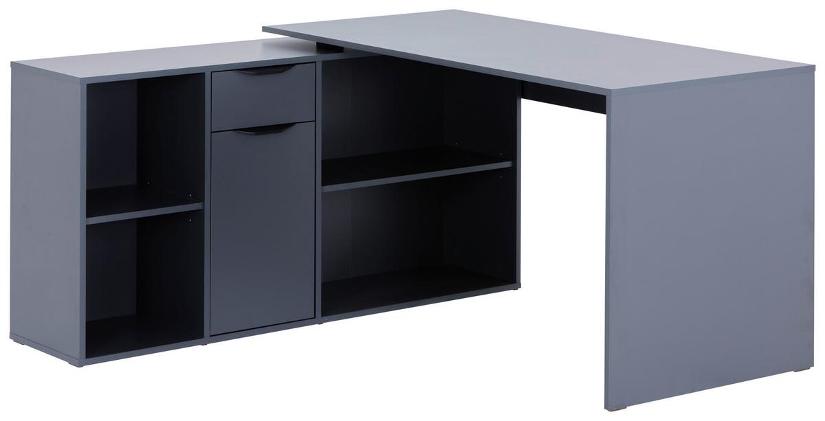 Masă de scris MX 195 - alb/antracit, Modern, material pe bază de lemn (136,8/74,2/135cm) - Modern Living