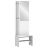 Ansamblu de hol CHARLIE - alb, Konventionell, material pe bază de lemn (60/180/37cm) - Modern Living