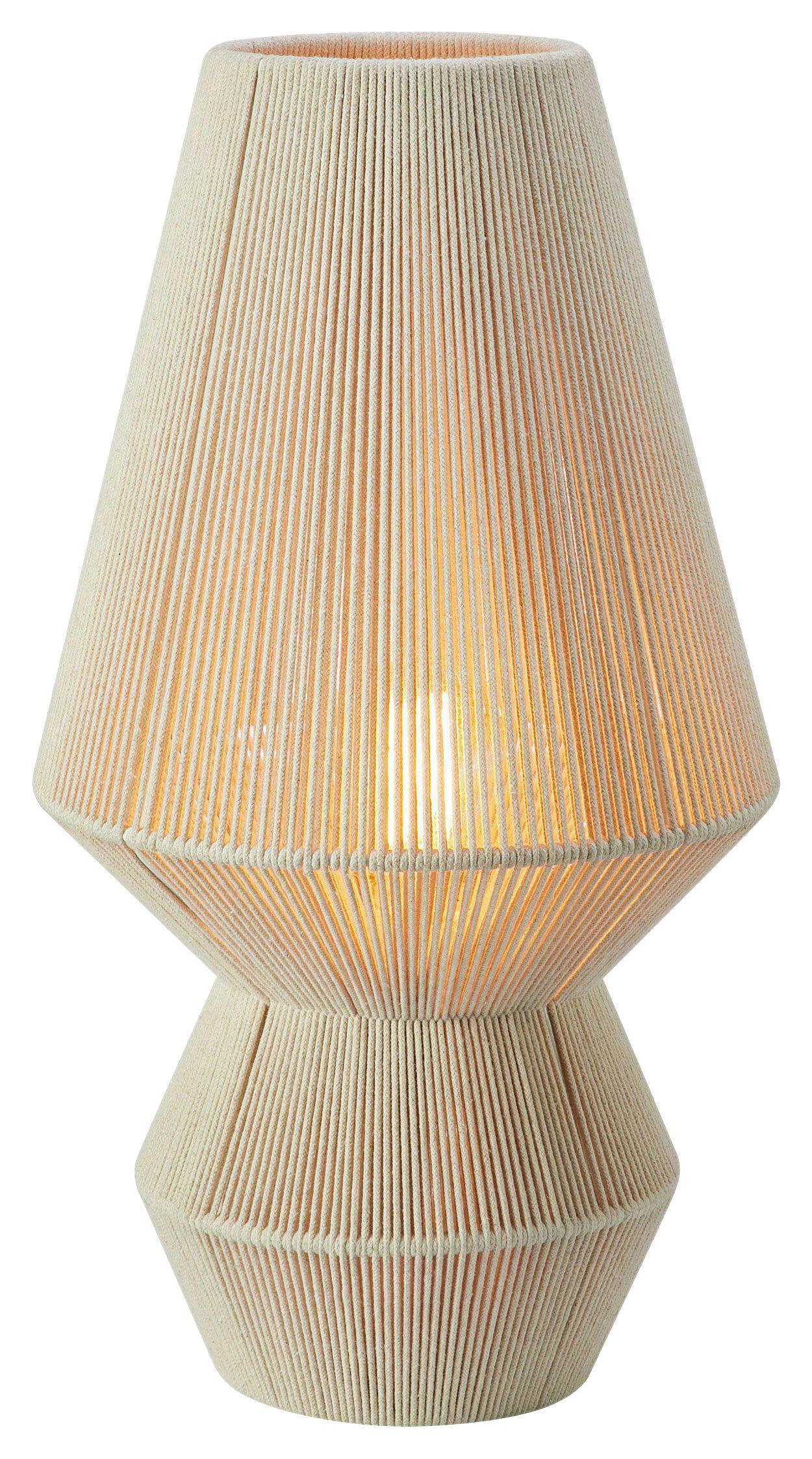Tischleuchte Razzo Table Beige max. 40 Watt - Beige, Basics, Textil/Metall (30/30/54cm) - Markslöjd