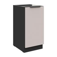 Baza 40 1 Vrata/1 Polica Arona - bež/crna, Moderno, drvni materijal/metal (40/82/52cm)