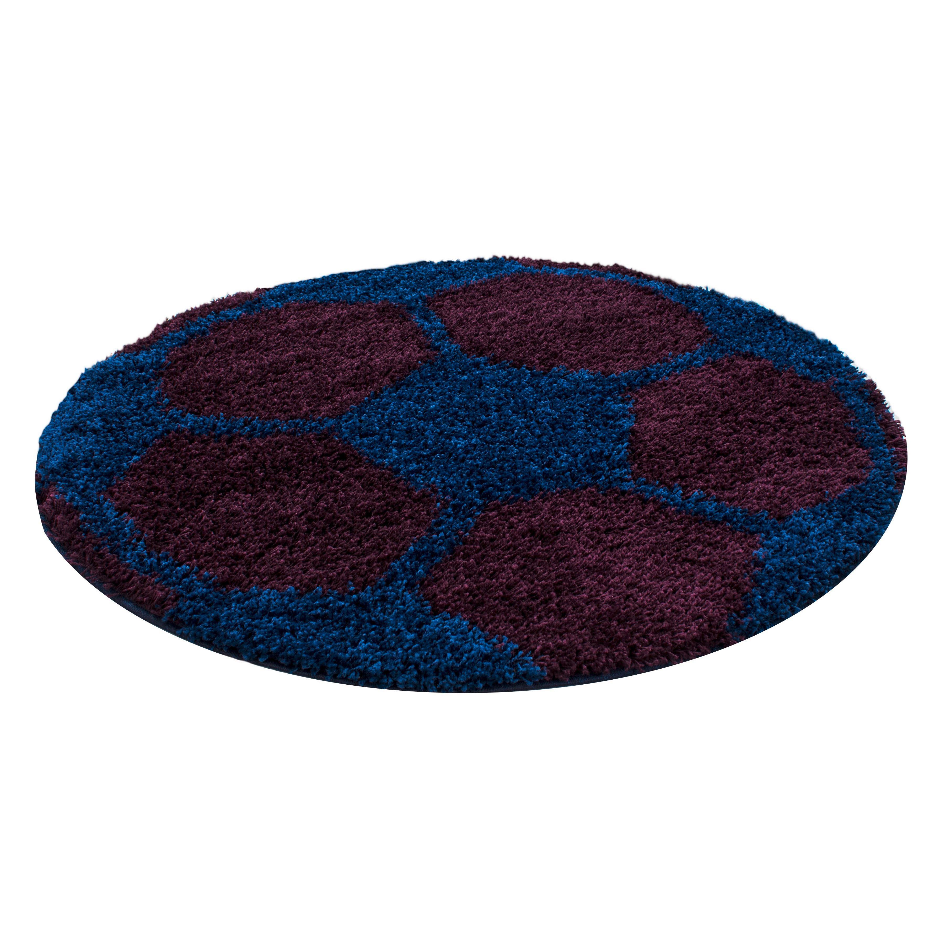 Otroška Preproga Fun, Ø 120cm, Temno Modra - temno modra, Trend, tekstil (120/120cm) - Ben'n'jen